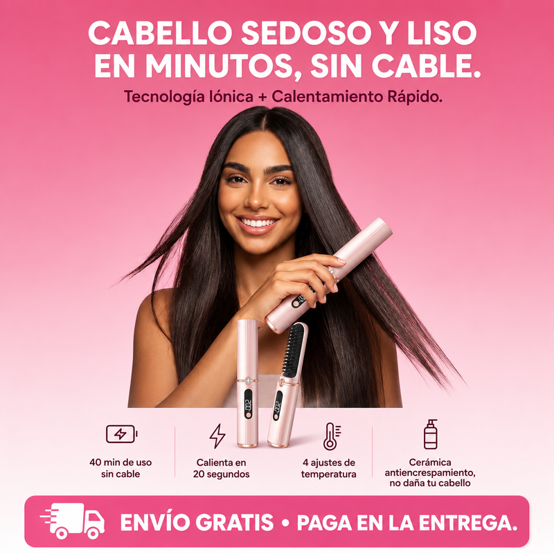 Cepillo Alisador Portatil