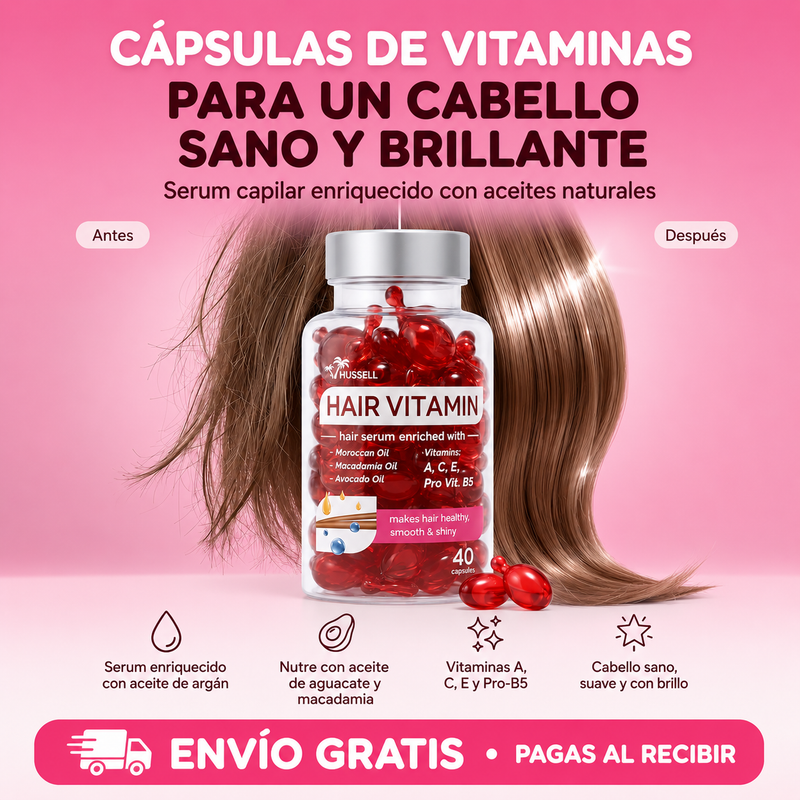 Cápsulas de Serum Capilar - Vitaminas A, E y Pro B5